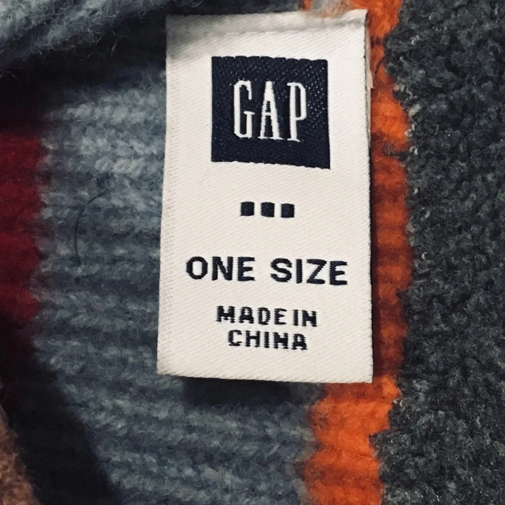 Gap Lambs Wool Knit Striped Multicolors Winter Snow Hat One Size